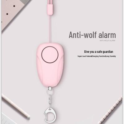 Dual-Tone Rechargeable Personal Anti-Wolf Self-Defense Alarm
