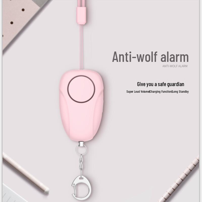 Dual-Tone Rechargeable Personal Anti-Wolf Self-Defense Alarm