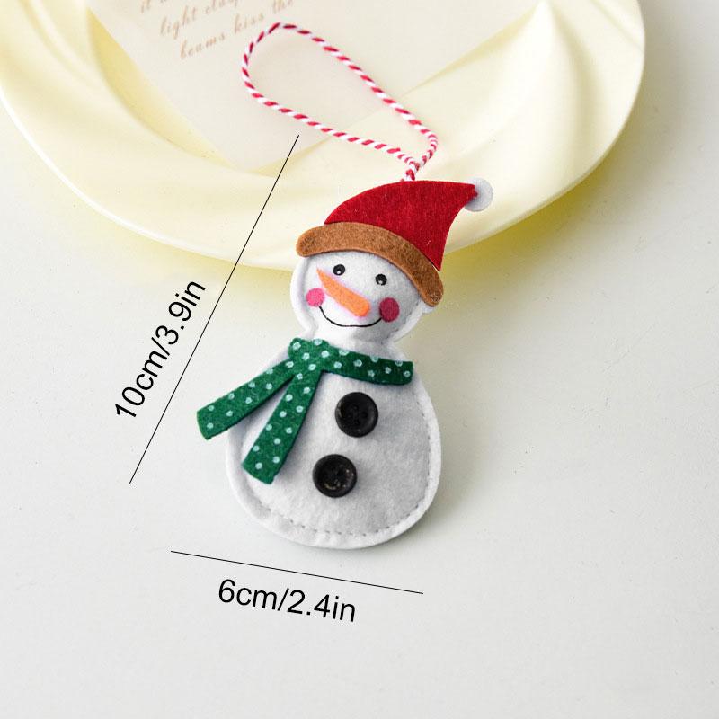 1pc Snowman Cute Hanging Pendants Cartoon Xmas Tree Party Decoration Christmas Santa Claus