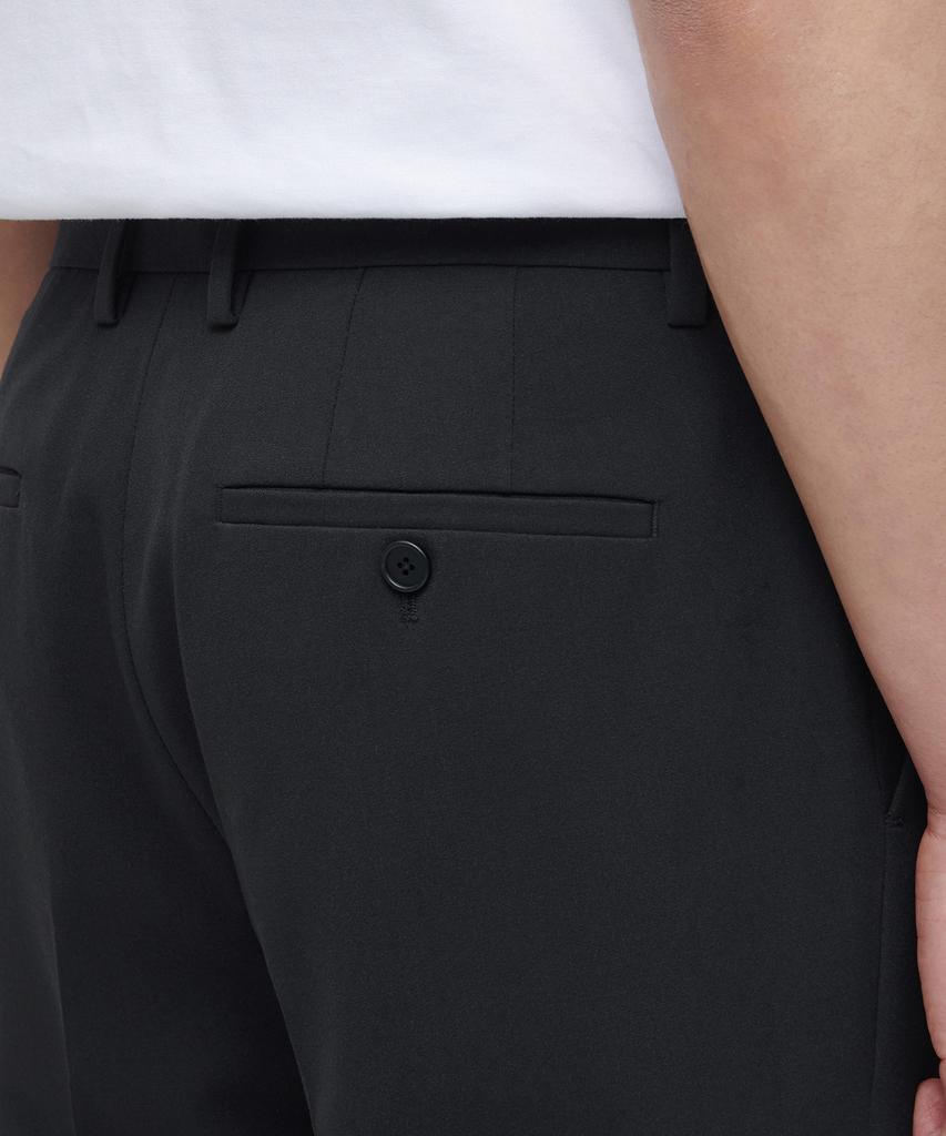 Musinsa Standard Lightweight Tapered Hidden Banding Crop Slacks [Dark Gray]