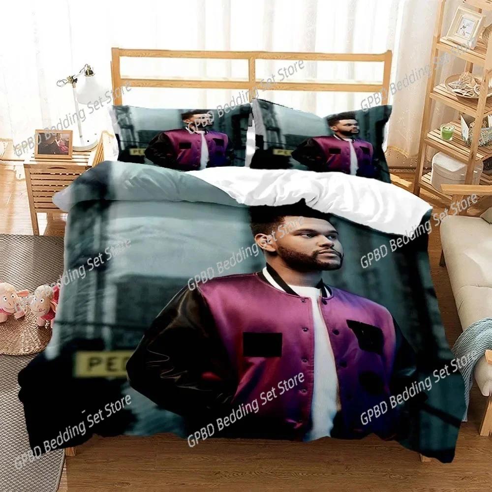 Die Weknd fashion pop singer Beding Set For Bedrom Soft Modern Bedspreads Comefortable Soft Duvet Cover Comfortable Quilt Cover And Pilowcase