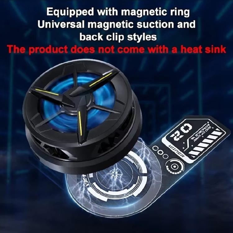 Tragbarer magnetischer Kühlkörper mit abnehmbarem Klebstoff Starkes Handy-Kühlsystem für Mobile-Gaming-Zubehör