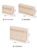 Mesh Travel Toiletry Bags - Clear Zipper Travel Organizer, Airport Carry-On Compliant Reusable Cosmetic Makeup Bag