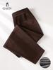 GAGN Brown Women's Casual High-Quality Loose Straight-Leg Trousers - 2026 Spring/Autumn Versatile Style