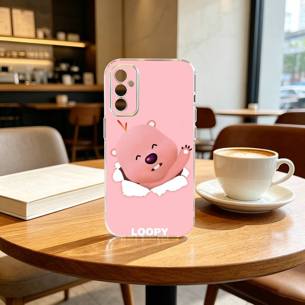FOR C-Cute L-Loopys Gift Phone Case Transparent Silicone Soft For SamsungA10,12,20,21S,30,31,40,50,51,52,70,71