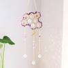 Honeycomb Crystals Suncatcher, Window Hanging Pendants, Sun Catcher with Crystal Prisms, Sparkling Wind Chimes, Home Indoor Outdoor Garden Ornament