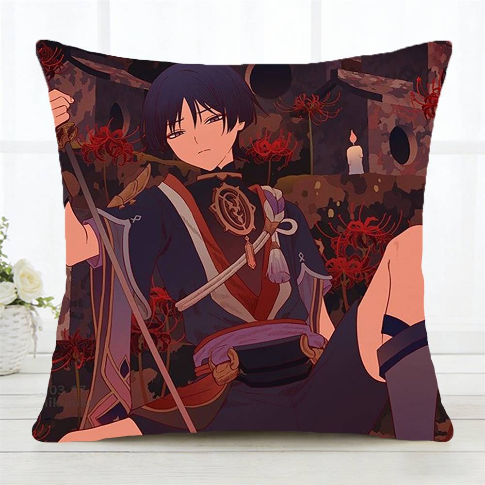 Wanderer Genshin Impact Pillow Case Fashion Square Pillowcase Bedroom Sofa Room Ins Decoration Leisure