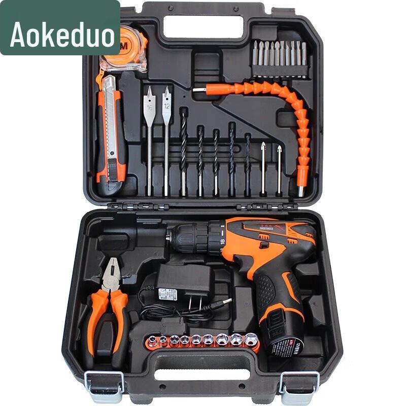 Aokedu Cordless Drill & Hardware Tool Set