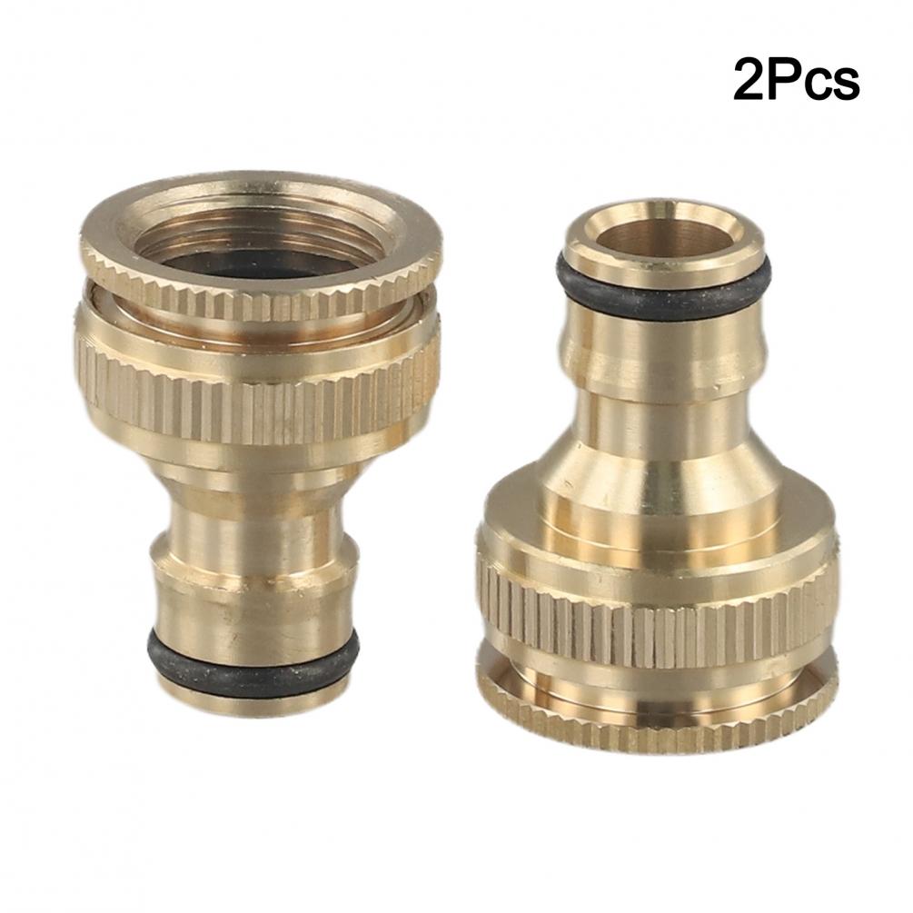 Brand New Backyard Garden Water Pipe Connector Gold