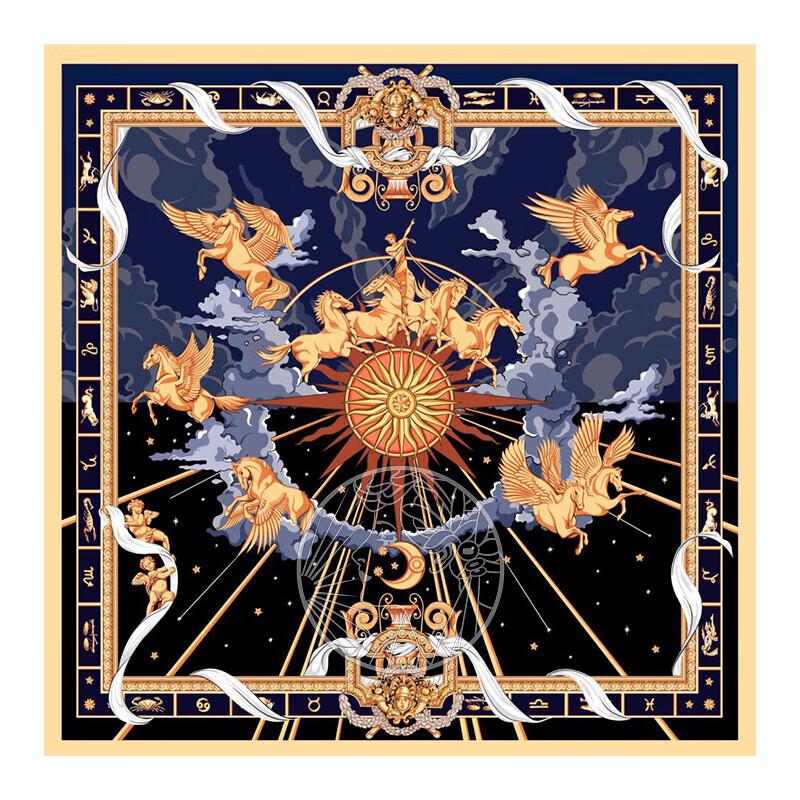 Aurora Series Silk Square Scarf