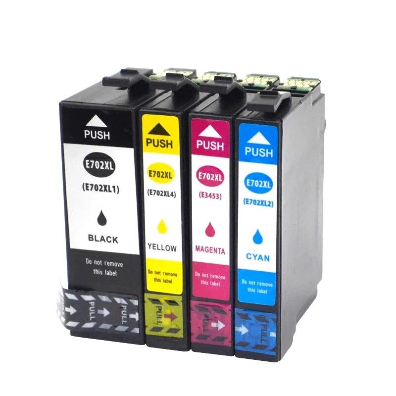 1set 702 XL Compatible ink cartridge for EPSON WorkForce Pro WF-3720 WF-3725 DWF WF-3720DW/DWF WF3730 3733 printer ink cartridge