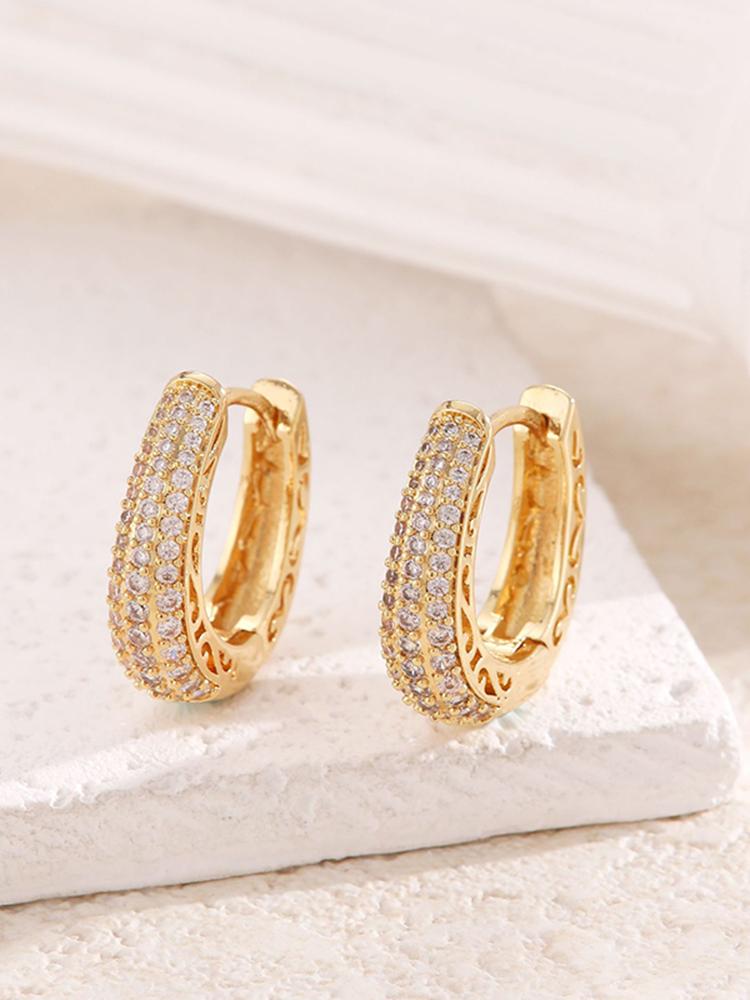 Boho High-end Zircon Decorative Earrings Suitable For Women To Wear Fashionable Zircon For Summer Travel