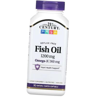 Fish Oil Omega-3, Fish Oil Omega-3 1200 Enteric Coated, 90 Caps (67440009)