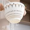 Double Layered Fruit Drainage Basket Plastic Kitchen Colander Strainer  Kitchen Use