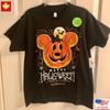 New Apparel Disney Mickey Halloween 2016 Glow In the Dark Pumpkin T-Shirt Unisex T-Shirt