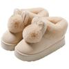 Root Cotton Slippers Autumn and Winter 2025 New Indoor Home Warmth Plush Cotton Shoes Outer Wear