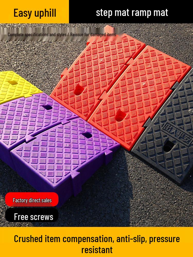 Outdoor Plastic Car Step Ramp for Door Sills and Stairs