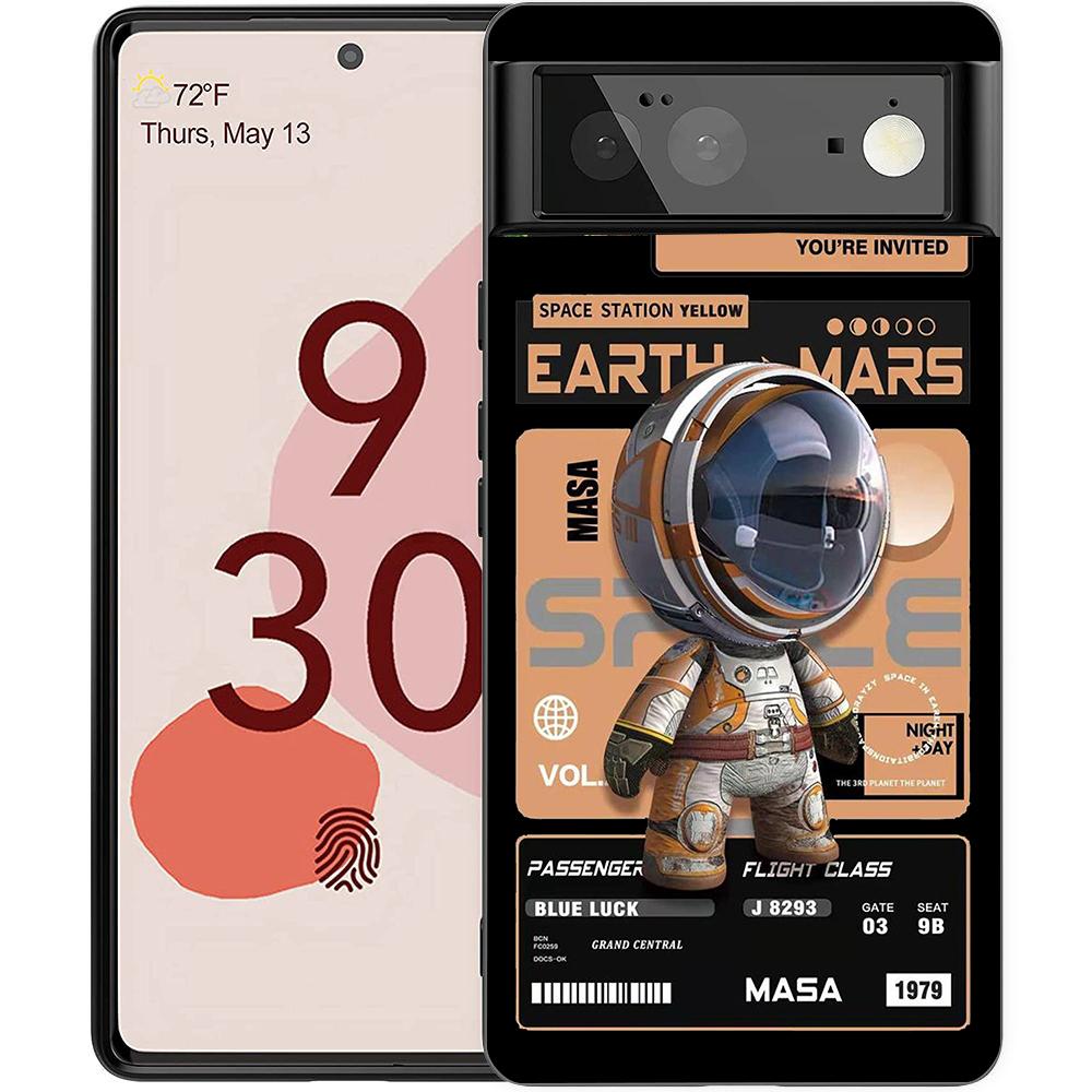 Astronaut Phone Case Cover for Google Pixel 8 7 6 7A 6A Pro 5G Shockproof Silicone Soft 9 Pro XL 8 Pro 5G Shell TPU Bag Cases