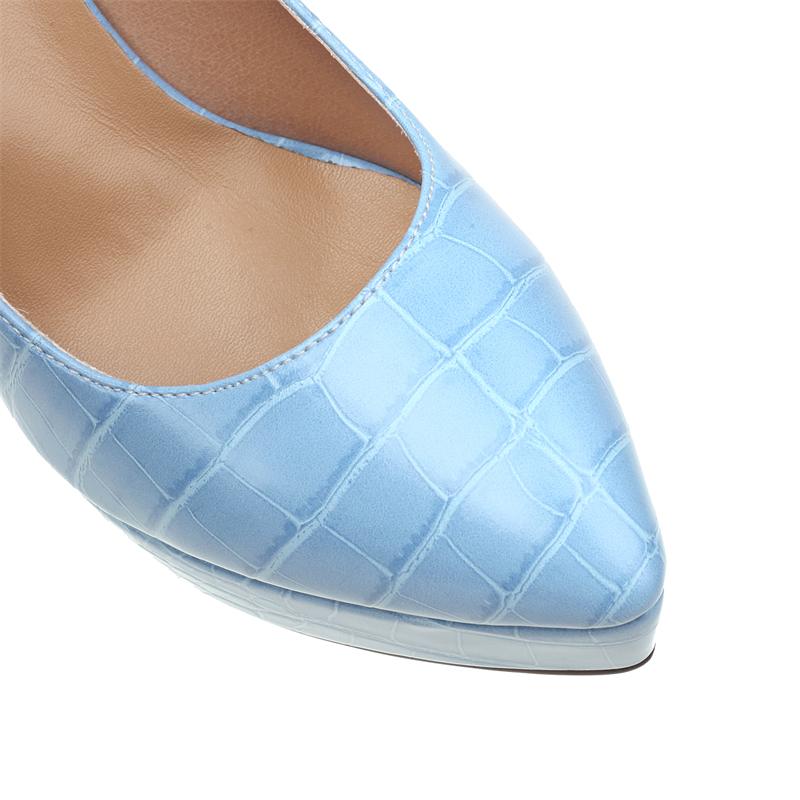 Platforma Damskie Wysokie Obcasy Czółenka Buty Eleganckie Czarne Złoto Srebro Zielony Obcasy Dance Party Ślub Biuro Buty Damskie