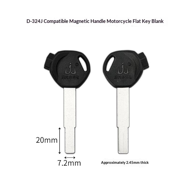 2Pcs Electric Bike Key Blanks Anti-Corrosion Durable Metal Blade for Key Duplication Outdoor Cycling E-Bike Spare Backup Accessories