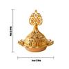 Eid Mubarak Mini Crown Retro Copper Hollow Out Incense Stick Burner Holder Golden Burner Catcher Home Decoration Sandal
