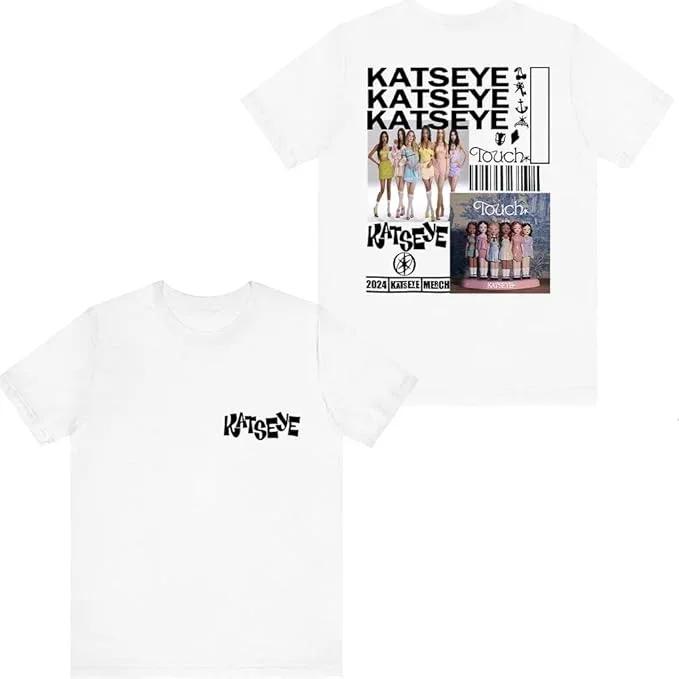 K Pop Tops Katseye Merch Touch Illustration Rock and Roll Hip-hop