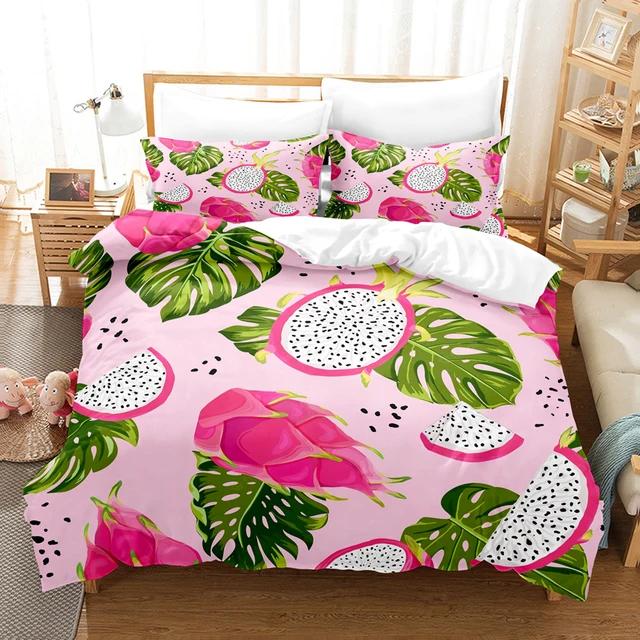 Pink Love Heart Bedding Set Duvet Cover Quilt Cover Girls Room Cute Sweets Comforter King Queen Double Twin Size Bed Line