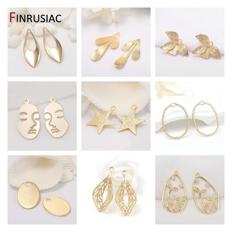 Gold Plated Small Mini Hollow Star/ Heart / Moon Charms For Jewelry Making DIY Bracelets Necklace Earrings