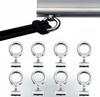2/4/8Pcs Awning Rail Stoppers Stops Motorhome Campervan Caravan Silver Stainless Steel M4 X 12mm X 6mm Diameter Camper RV Parts