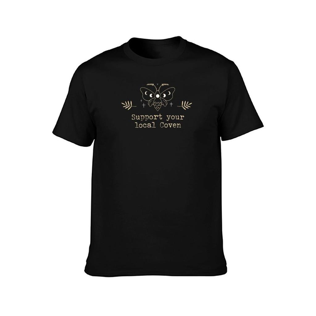 Support your local Coven Whimsigoth quotes TShirt Functional Casual Short Sleeve Tee