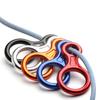 Heavy Duty 35KN Figure 8 Descender for Rock Climbing and Abseiling Technical Rope Work Aluminum Gear Outdoor Climbing