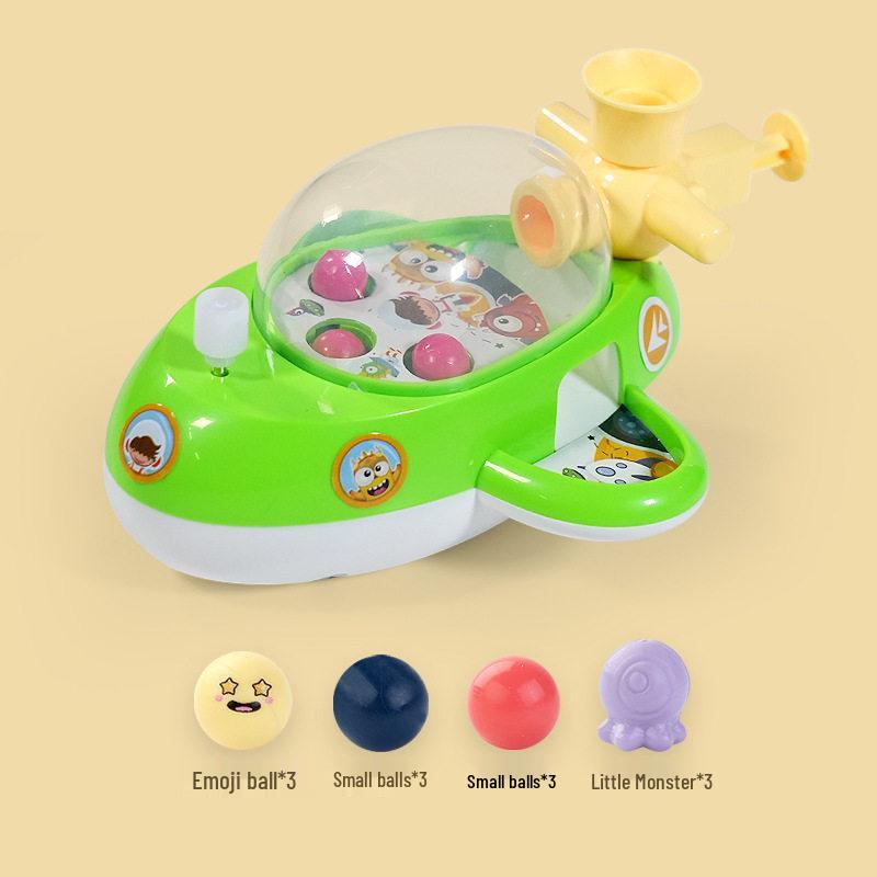 Wind-up Marble Launcher Airplane for Kids: Interactive Parent-Child Toy