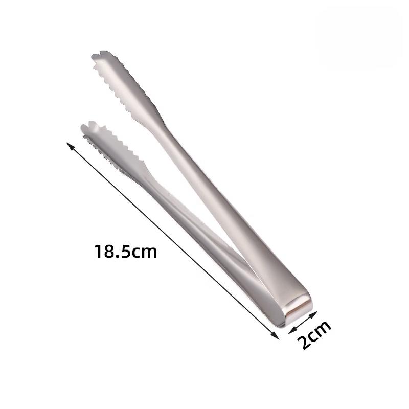 

Stainless Steel Toothed Ice Tongs