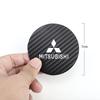 2PCS Carbon Fiber Car Cup Holder Coaster for Mitsubishi Outlander Lancer Pajero ASX Eclipse Cross Anti-Slip Water Cup Pad Car In