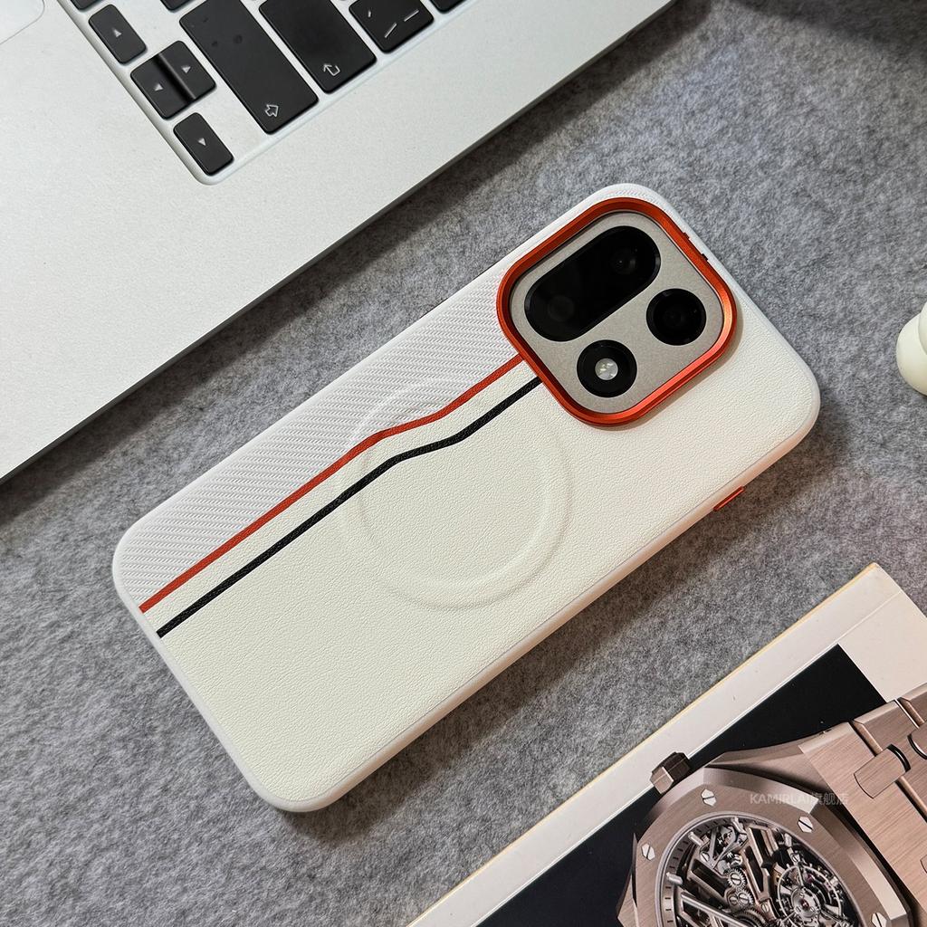 Case for OnePlus 15 15R 13T 13S 13R Ace 6 6T 5 Pro Luxury Leather Magnetic Wireless Charging Shockproof Bumper Cover Funda