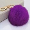 Charmantes Weiches Niedliches Kaninchenfell Pompom Schlüsselanhänger Für Handys Und Handtaschen