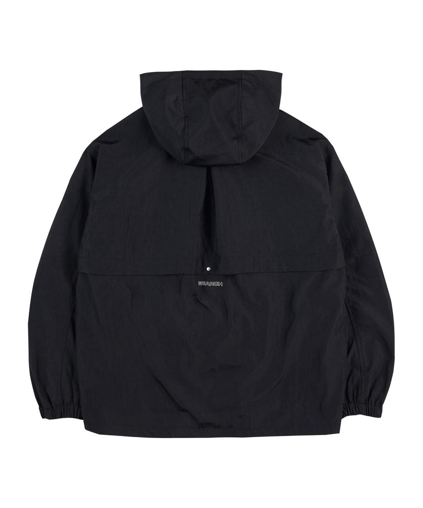 Search410 Open Flap Twinkle Add Hood Windbreaker Black