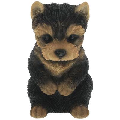 So Realistic That Shockingly Real Dog Garden Ornament Yorkshire Bow Gift for Dog Lovers Object Figurine Emplet Veil It's