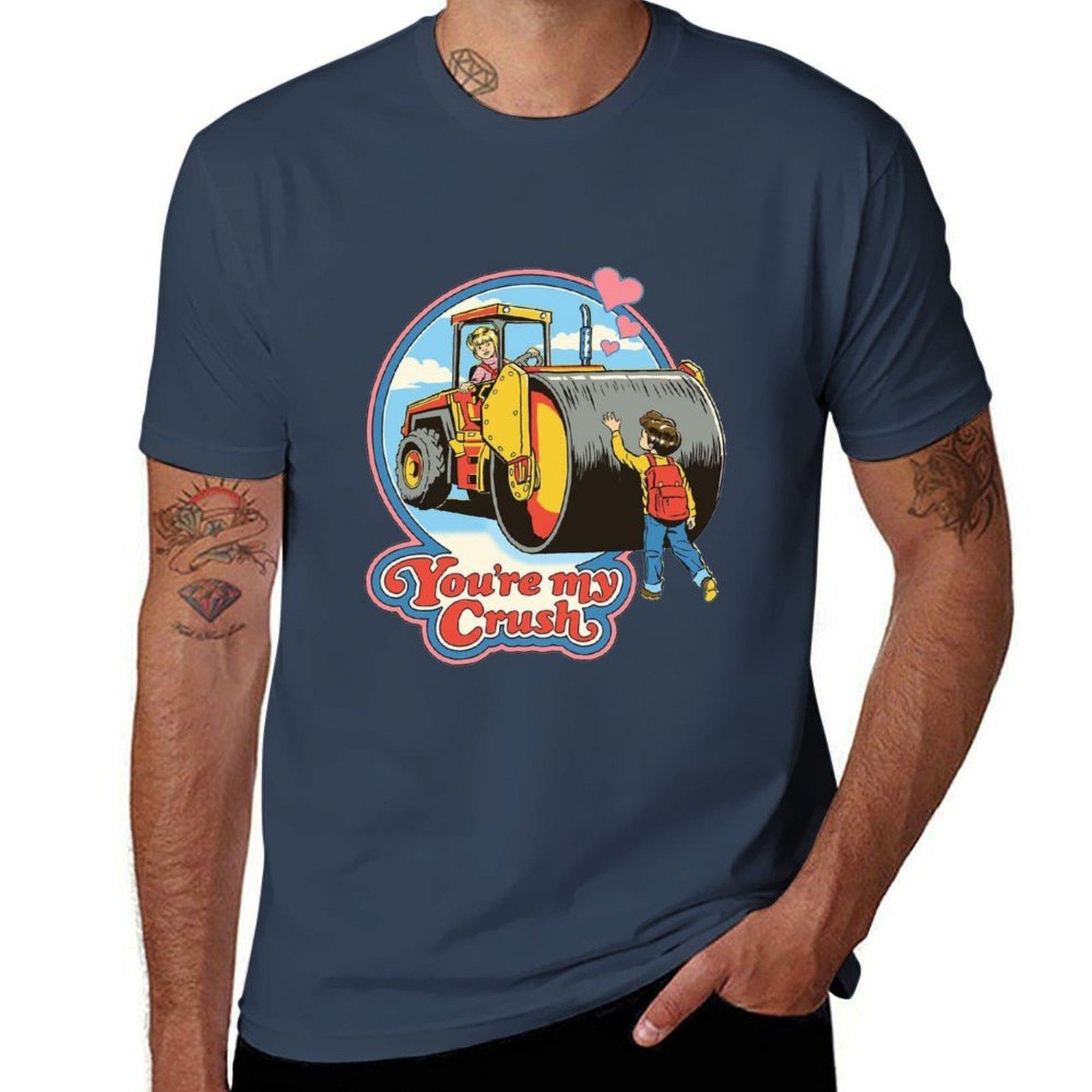 You re my crush T-Shirt man tshirt men t shirt cotton 100% t shirts for man cotton soft T-Shirt S
