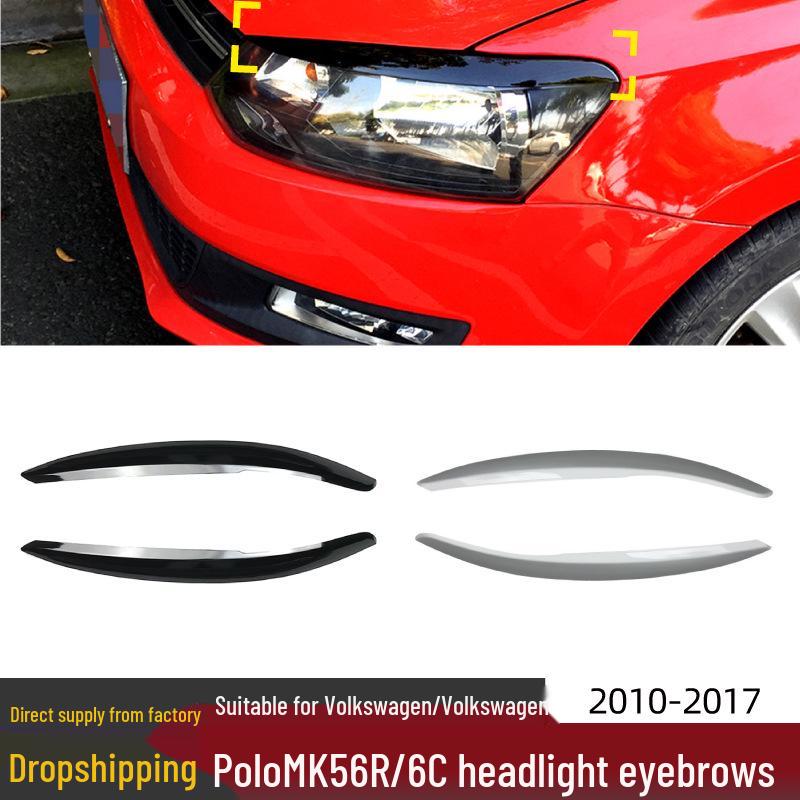 Volkswagen Polo 6R/6C 2009-2017 Headlight Eyebrow Stickers - Exterior Car Modification Accessories