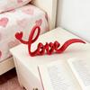 Love Sign Blocks Red Letter Design Tabletop Decor Love Letter Table Top Decor For House Room Bedroom Hotel Dining Room