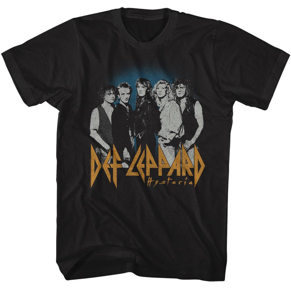 Def Leppard Hysteria Band Photo Men s T Shirt Rock Music Band Merch Unisex T-Shirt M