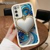 Phone Case: 2D Flat Samsung Galaxy A34 A35 M05 M06 S20 S22 S21 FE Plus 5G Layered Protective Case, Satin Swirl, Christmas and Halloween Gift
