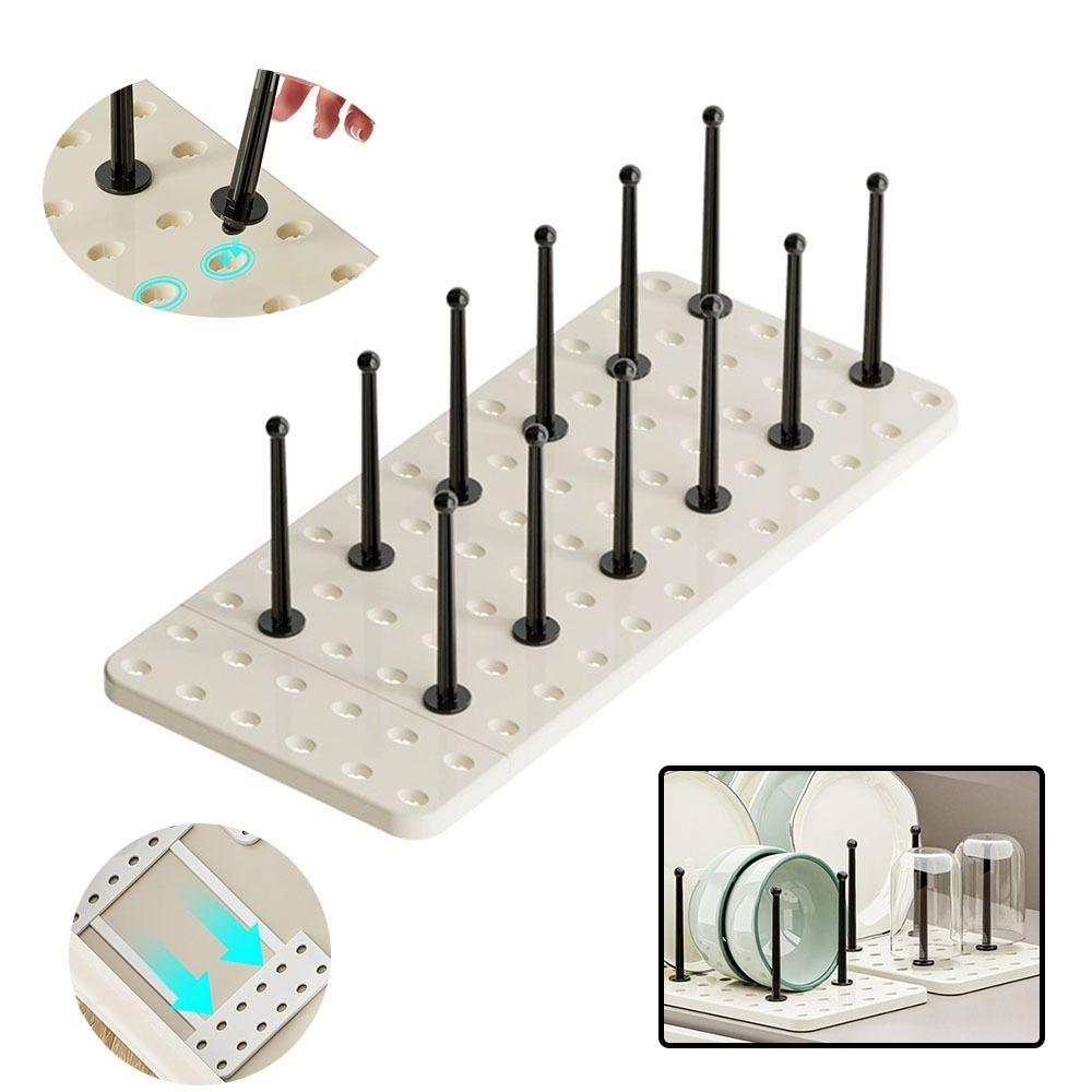 Extendable Kitchen Organizer Removable Sink Dish Drainer Durable Dish Rack  Home Accessories