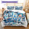 Marseille  Pattern Bedding Quilt Set Quilt Cover Pillowcase Home Decoration Birthday Gift (1 * duvet cover + 2 * pillowcase, without core)