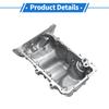 UXCELL 1 Pc No.264382 Engine Oil Pan for Honda Civic 2006-2011 Steel Silver Tone