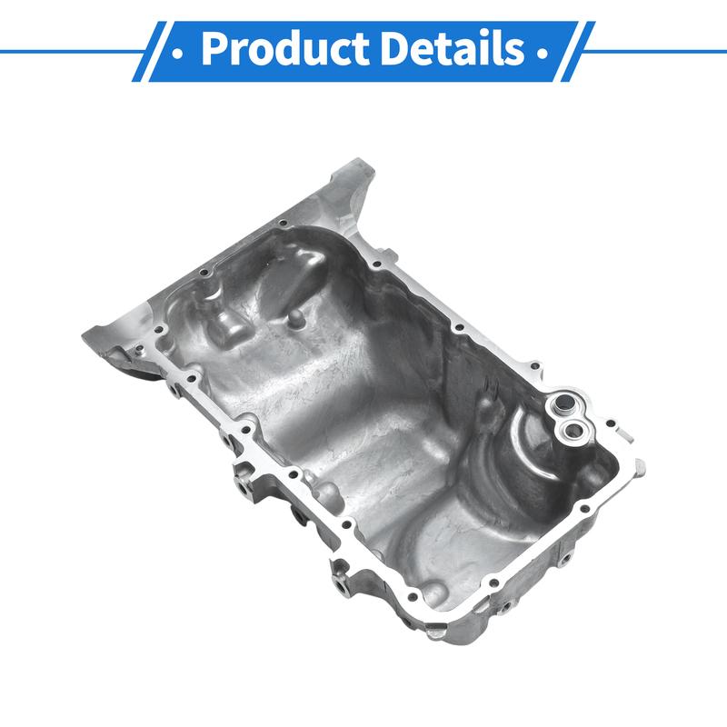 UXCELL 1 Pc No.264382 Engine Oil Pan for Honda Civic 2006-2011 Steel Silver Tone