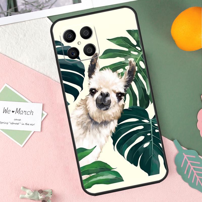 

Cartoon Alpaca Llama Case For Honor X8b X9b X9c X9a X8a X8 X9 50 70 90 Lite Honor 200 Lite Magic 7 5 6 Pro Cover Honor 200 Pro
