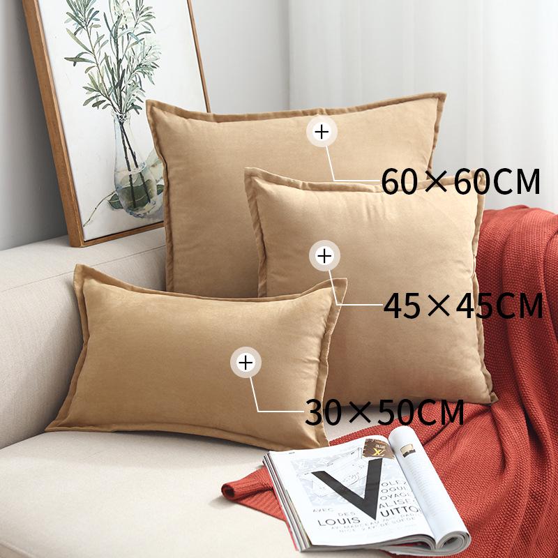 Față de pernă pătrată cu volane, lux nordic ușor, pentru canapea sau pat