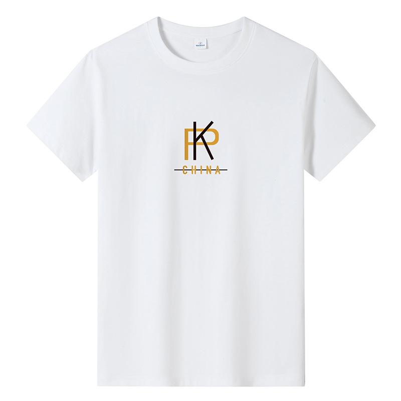 Einfaches Design Herrenmode Kurzarm-T-Shirt aus reiner Baumwolle Casual Tee M-6XL